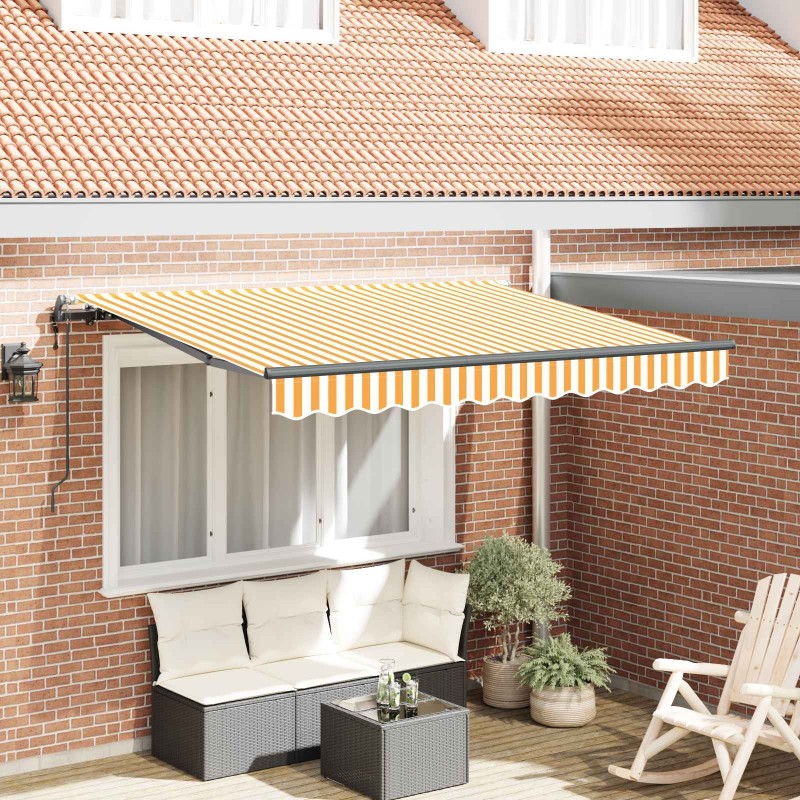 Auvent Rétractable Jaune 250 x 200 cm tissu 516109516109
