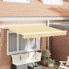 Auvent Rétractable Jaune 250 x 200 cm tissu 516110516110
