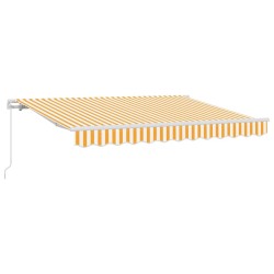 Auvent Rétractable Jaune 250 x 200 cm tissu 516110516110