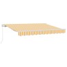 Auvent Rétractable Jaune 250 x 200 cm tissu 516110516110