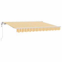 Auvent Rétractable Jaune 250 x 200 cm tissu 516112516112