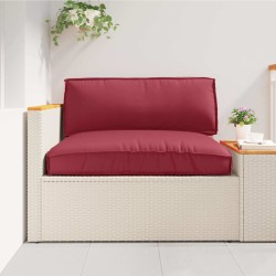 Set de coussins de palette 2 pcs Bordeaux Tissu Oxford 516114516114