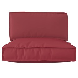 Set de coussins de palette 2 pcs Bordeaux Tissu Oxford 516114516114