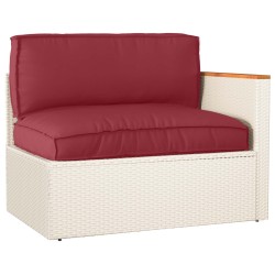 Set de coussins de palette 2 pcs Bordeaux Tissu Oxford 516114516114