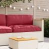 Set de coussins de palette 2 pcs Bordeaux Tissu Oxford 516114516114