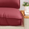 Set de coussins de palette 2 pcs Bordeaux Tissu Oxford 516114516114