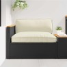 Set de coussins de palette 2 pcs Crème Tissu Oxford 516117516117