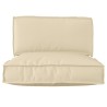 Set de coussins de palette 2 pcs Crème Tissu Oxford 516117516117