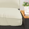 Set de coussins de palette 2 pcs Crème Tissu Oxford 516117516117