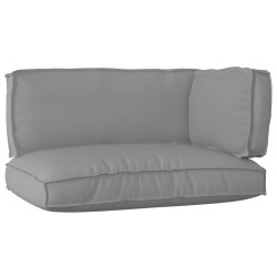 Set de coussins de palette 3 pcs Gris Tissu Oxford 516118516118