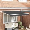 Auvent Rétractable Anthracite 250 x 200 cm tissu 516123516123