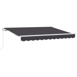 Auvent Rétractable Anthracite 250 x 200 cm tissu 516123516123