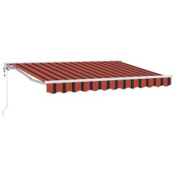 Cadre d'auvent Orange et Noir 250 x 200 cm 516125516125