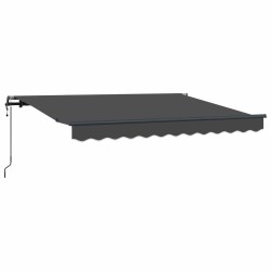 Auvent Rétractable Anthracite 250 x 200 cm tissu 516127516127