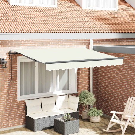 Auvent Rétractable Crème 250 x 200 cm tissu 516131516131