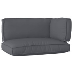 Set de coussins de palette 3 pcs Anthracite Tissu Oxford 516132516132