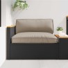 Set de coussins de palette 2 pcs Taupe Tissu Oxford 516133516133