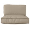 Set de coussins de palette 2 pcs Taupe Tissu Oxford 516133516133