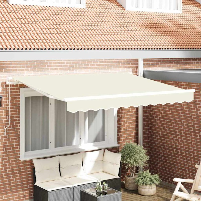 Auvent Rétractable Crème 250 x 200 cm tissu 516134516134