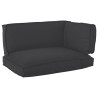 Set de coussins de palette 3 pcs Noir Tissu Oxford 516140516140