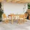 Chaise pliante avec coussin 4 pcs Blanc 49 x 57.5 x 92cm 516141516141