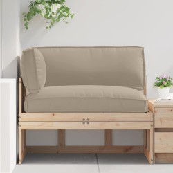 Set de coussins de palette 3 pcs Taupe Tissu Oxford 516144516144