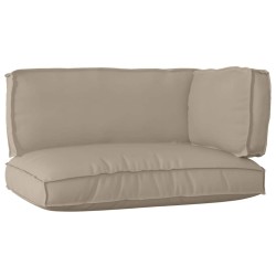 Set de coussins de palette 3 pcs Taupe Tissu Oxford 516144516144