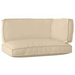 Set de coussins de palette 3 pcs Beige Tissu Oxford 516146516146