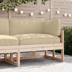 Set de coussins de palette 3 pcs Beige Tissu Oxford 516146516146