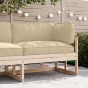 Set de coussins de palette 3 pcs Beige Tissu Oxford 516146516146