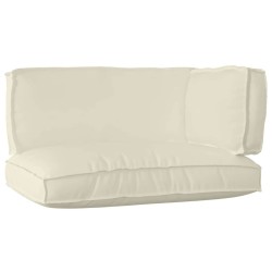 Set de coussins de palette 3 pcs Crème Tissu Oxford 516148516148