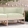 Set de coussins de palette 3 pcs Crème Tissu Oxford 516148516148