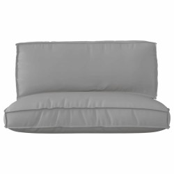 Set de coussins de palette 2 pcs Gris Tissu Oxford 516150516150