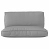 Set de coussins de palette 2 pcs Gris Tissu Oxford 516150516150