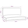 Set de coussins de palette 2 pcs Anthracite Tissu Oxford 516152516152