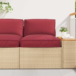 Set de coussins de palette 2 pcs Noir Tissu Oxford 516155516155