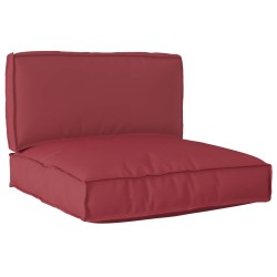 Set de coussins de palette 2 pcs Noir Tissu Oxford 516155516155