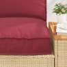 Set de coussins de palette 2 pcs Taupe Tissu Oxford 516156516156