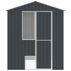 Cage pour oiseaux Anthracite 215 x 210 x 247 cm Acier galvanisé 516162516162