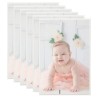 Collage de cadres photo 5 pcs de mur table Argenté 70x90 cm MDF 516172516172