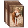 Collage de cadres photo 5 pcs de table Marron 21x29,7 cm MDF 516188516188