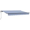 Auvent Rétractable Bleu 250 x 200 cm tissu 516189516189