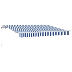 Auvent Rétractable Bleu 250 x 200 cm tissu 516190516190