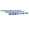 Auvent Rétractable Bleu 250 x 200 cm tissu 516190516190