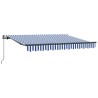 Auvent Rétractable Bleu 250 x 200 cm tissu 516191516191