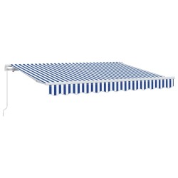 Auvent Rétractable Bleu 250 x 200 cm tissu 516192516192