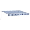 Auvent Rétractable Bleu 250 x 200 cm tissu 516192516192