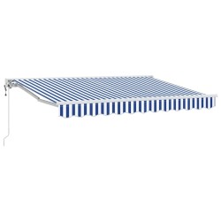 Cadre d'auvent Bleu et Blanc 250 x 200 cm 516193516193