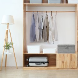 Boîte de rangement Tissu 50x30x25 cm Gris 516196516196