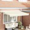 Cadre d'auvent Crème 250 x 200 cm Polyester avec revêtement PU 516199516199